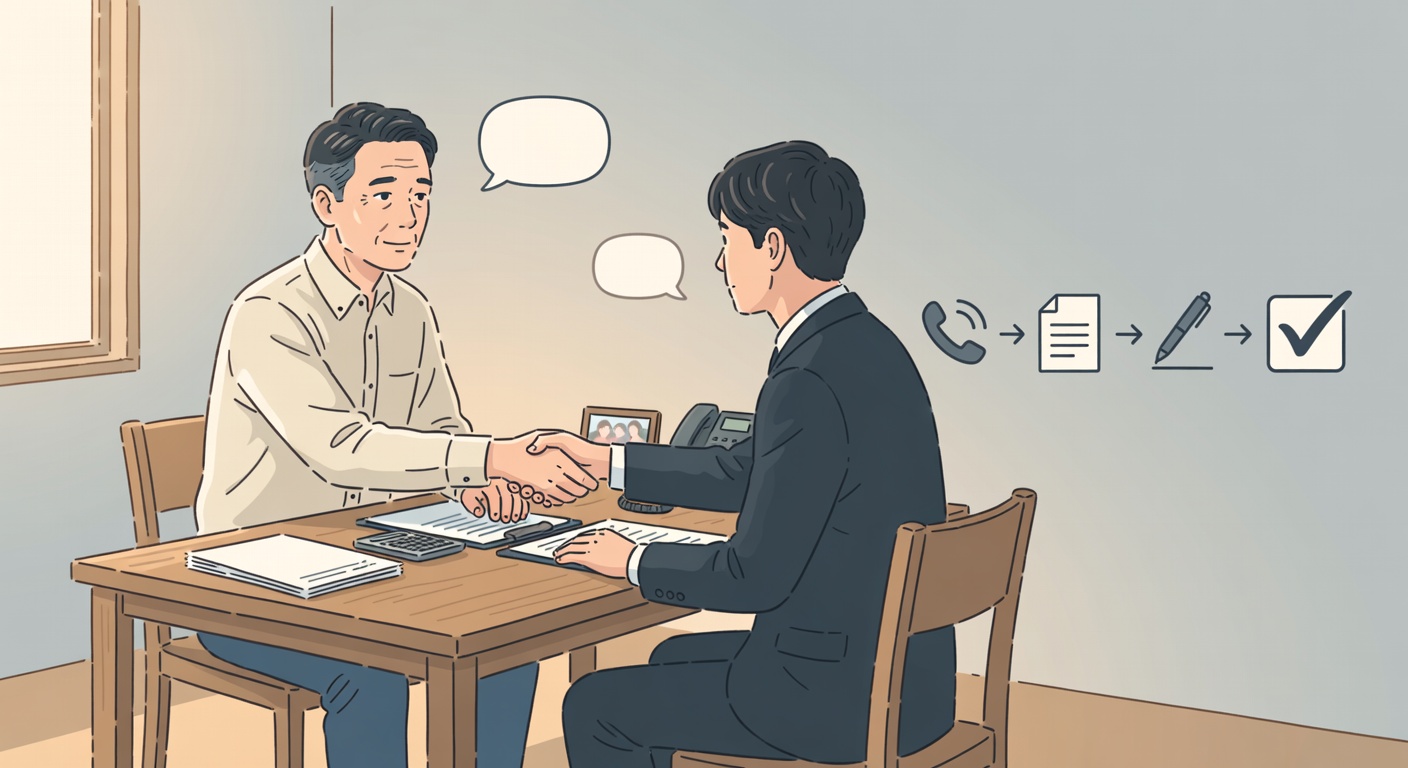 依頼から完了までの流れ